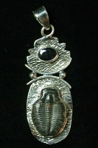 Sterling Silver Elrathia Trilobite Pendant #8602